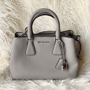 VINTAGE Michael Kors Camille Small Satchel Bag Purse in pearl grey